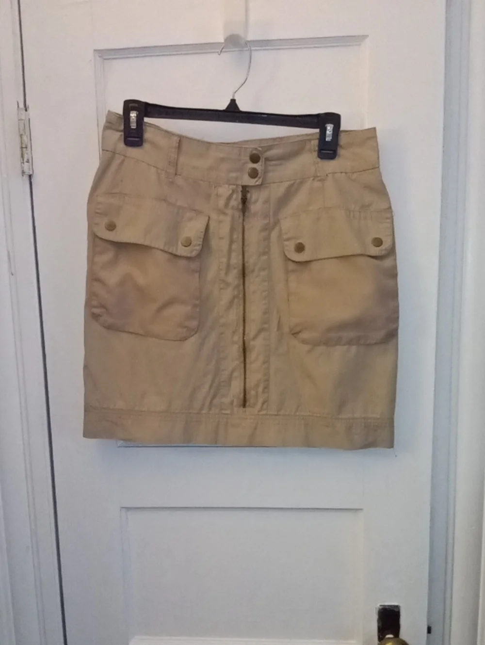 Khaki Utility Mini Skirt